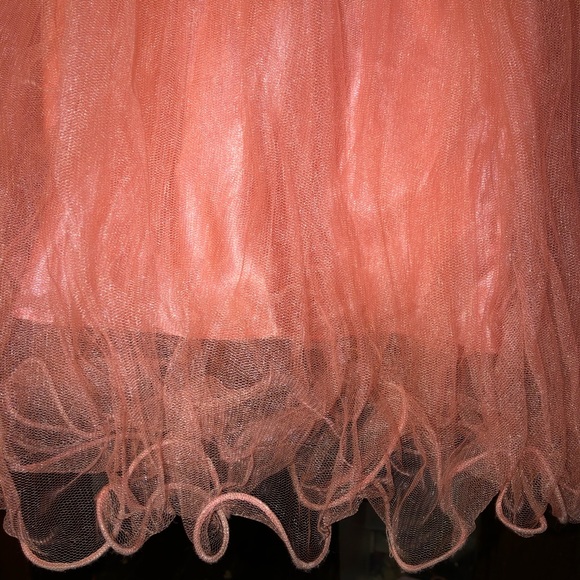 Coral prom dress xl only worn once - Picture 4 of 7